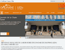 Tablet Screenshot of leda.dauphine.fr