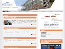 Tablet Screenshot of chairesante.dauphine.fr