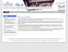 Tablet Screenshot of cgemp.dauphine.fr