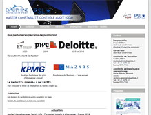 Tablet Screenshot of mastercca.dauphine.fr