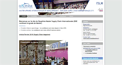 Desktop Screenshot of masterlogistique.dauphine.fr
