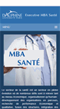 Mobile Screenshot of mba-sante.dauphine.fr