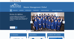 Desktop Screenshot of management-global.dauphine.fr