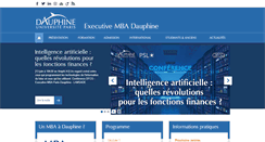 Desktop Screenshot of mba.dauphine.fr