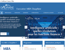 Tablet Screenshot of mba.dauphine.fr