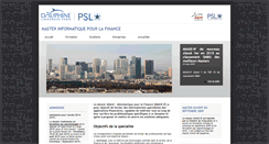 Desktop Screenshot of masterif.dauphine.fr