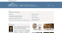 Desktop Screenshot of master101.dauphine.fr