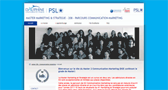 Desktop Screenshot of mastercmi.dauphine.fr