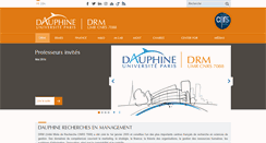 Desktop Screenshot of drm.dauphine.fr