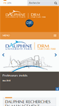 Mobile Screenshot of drm.dauphine.fr