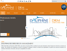 Tablet Screenshot of drm.dauphine.fr