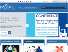 Tablet Screenshot of leadership.dauphine.fr