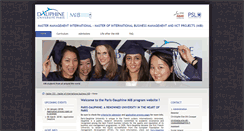 Desktop Screenshot of mib.dauphine.fr